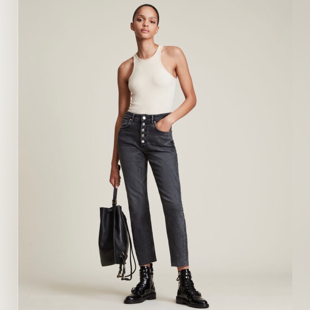 All Saints Jules High-Rise Comfort Stretch Denim